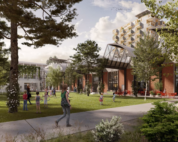 Der Shedplatz - Begegnungszone im neuen Lebensraum